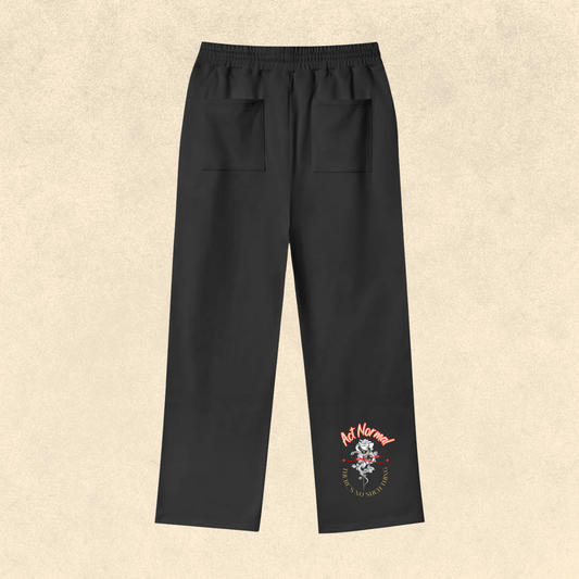 Loose Fit Fleece Straight Leg Pants